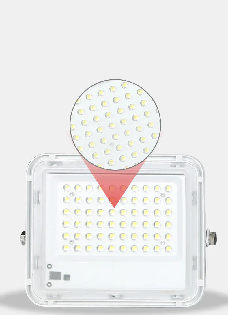 Proiector LED 50W cu Panou Solar si Telecomanda Rezistent la Apa IP65